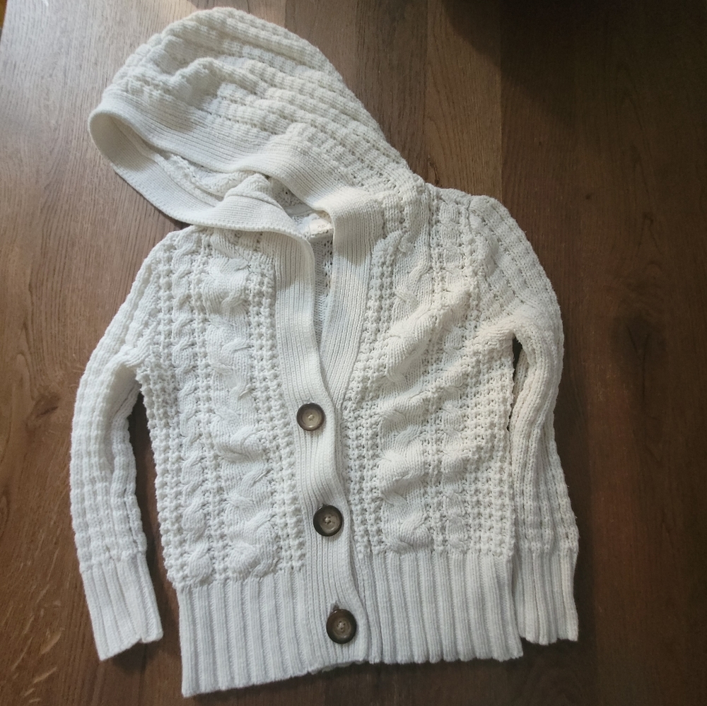 Aeropostale Cable Button Sweater